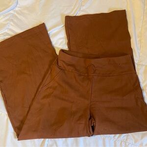 Scarlett Women's Wide Leg Brown Pants